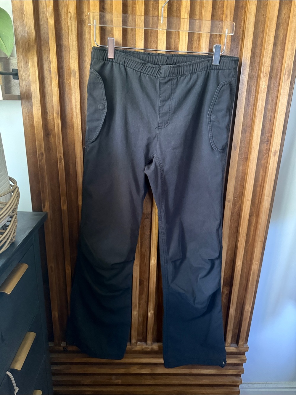 Moon Collection Black Men's Casual Pants
